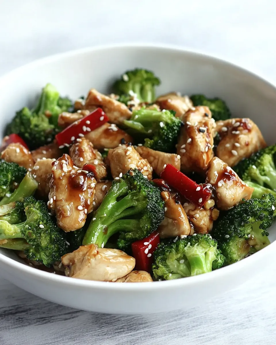 Sesame Chicken with Broccoli