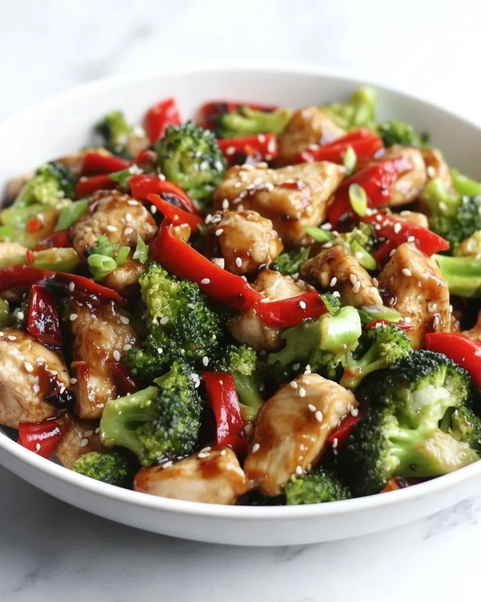 Sesame Chicken with Broccoli