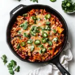 30 Minute Leftover Sweet Potato Turkey Enchilada Skillet