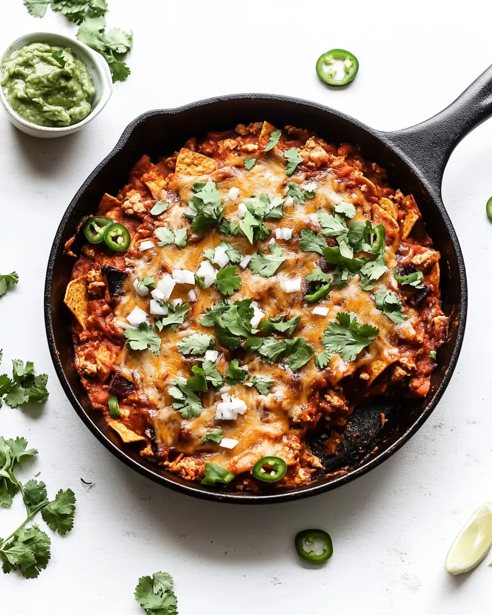 30 Minute Leftover Sweet Potato Turkey Enchilada Skillet