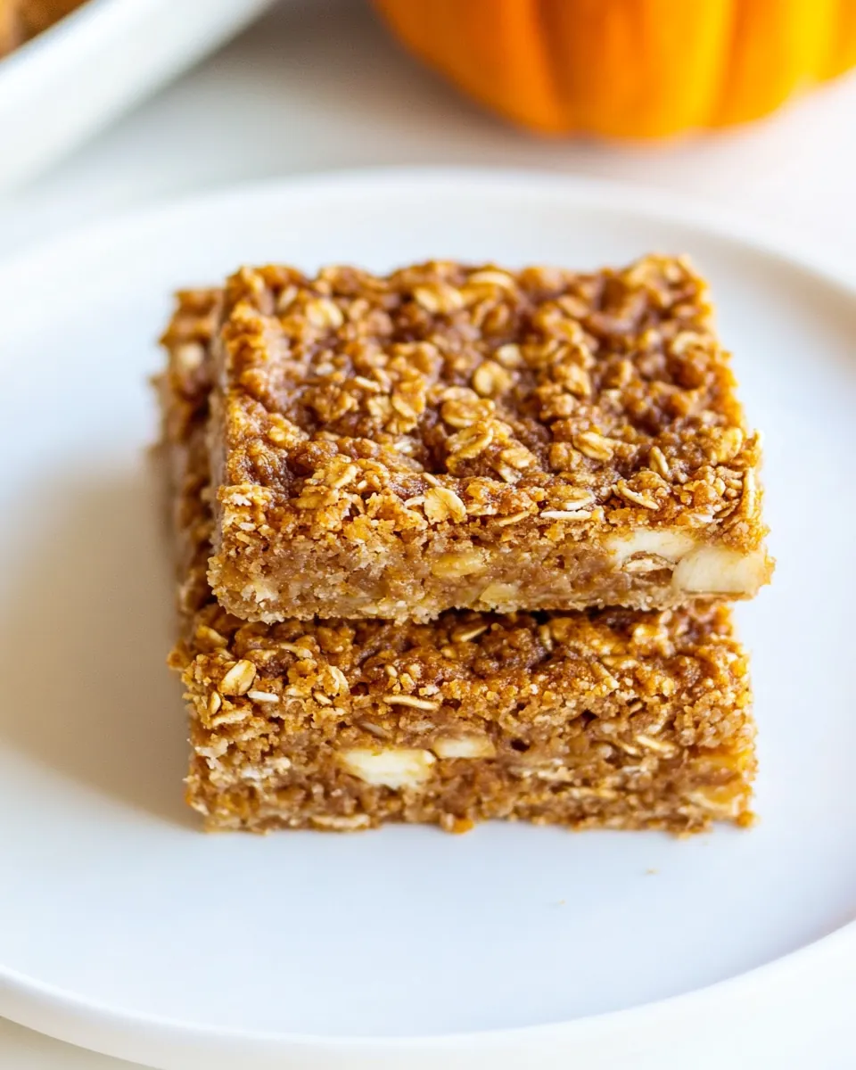 Oatmeal Apple Pumpkin Bars