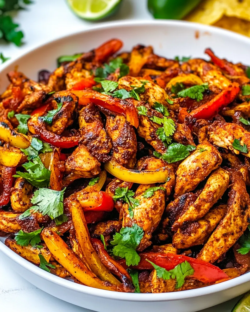 Air Fryer Chicken Fajitas