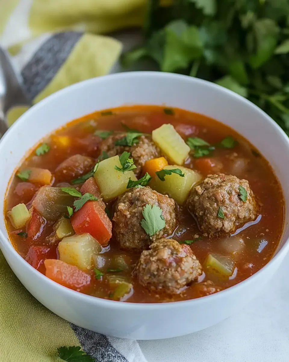 Albondigas Mexican Meatball Soup