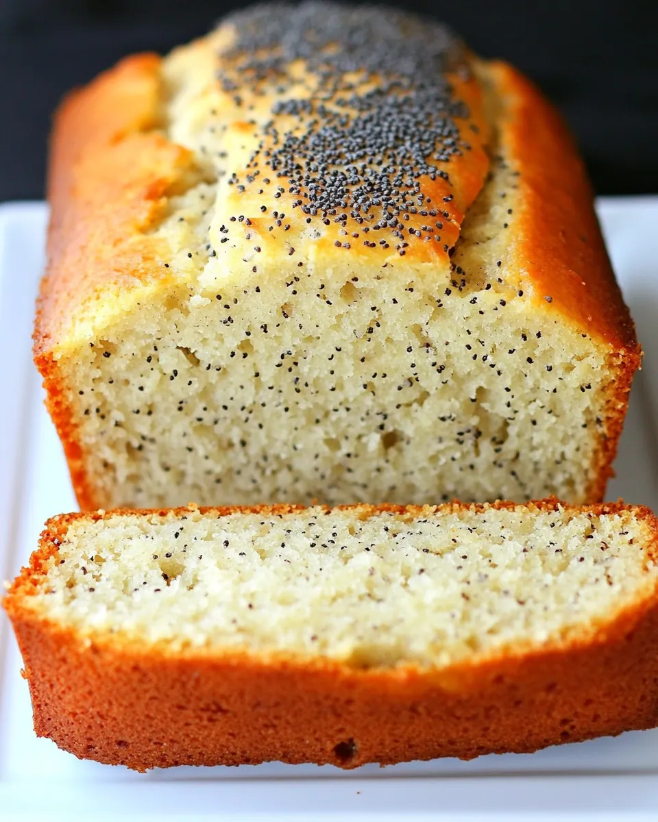 Almond Poppy Seed Bread
