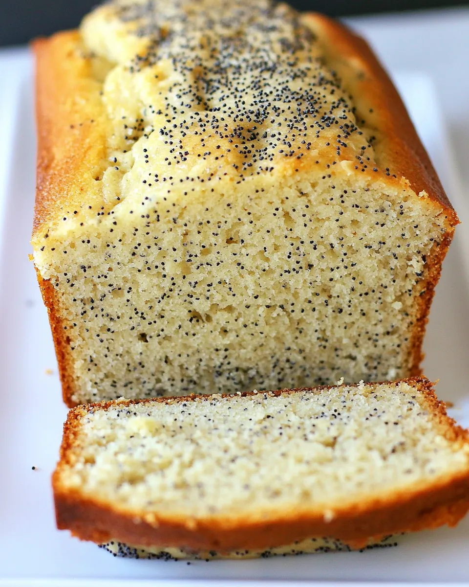 Almond Poppy Seed Bread