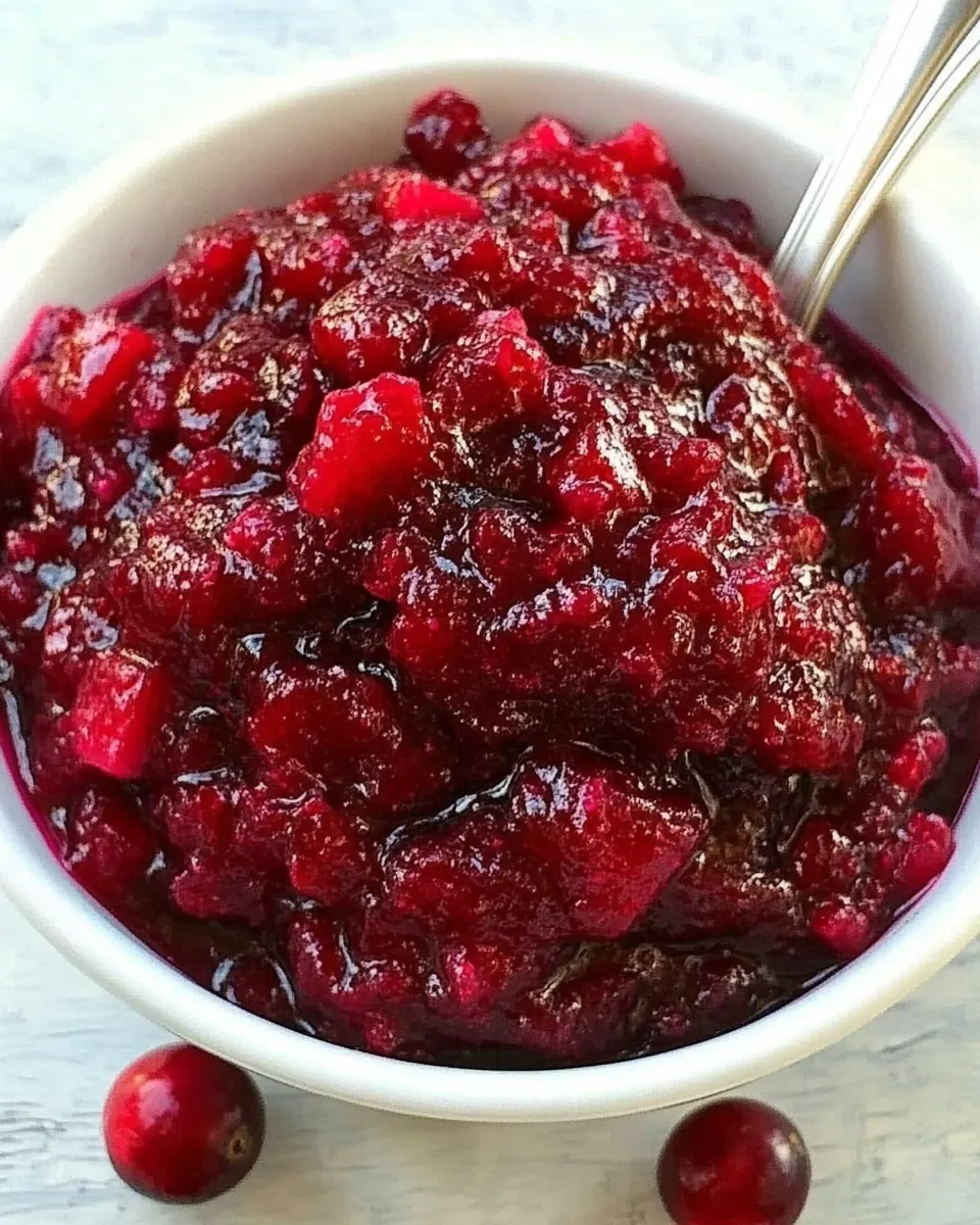 Apple Cinnamon Cranberry Sauce