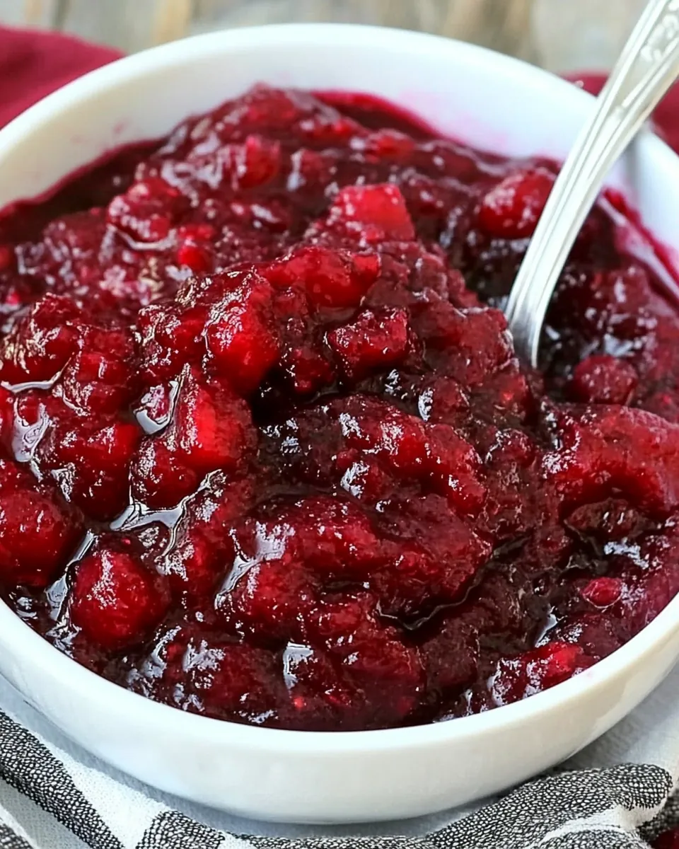 Apple Cinnamon Cranberry Sauce