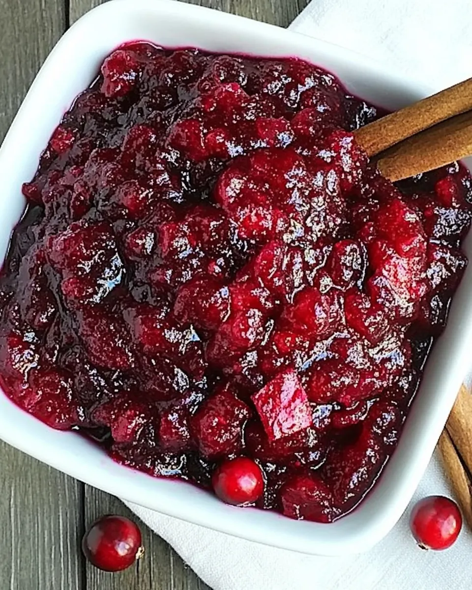 Apple Cinnamon Cranberry Sauce