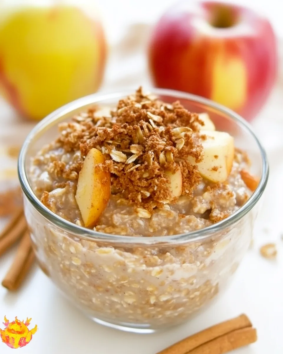 Apple Cobbler Overnight Oats