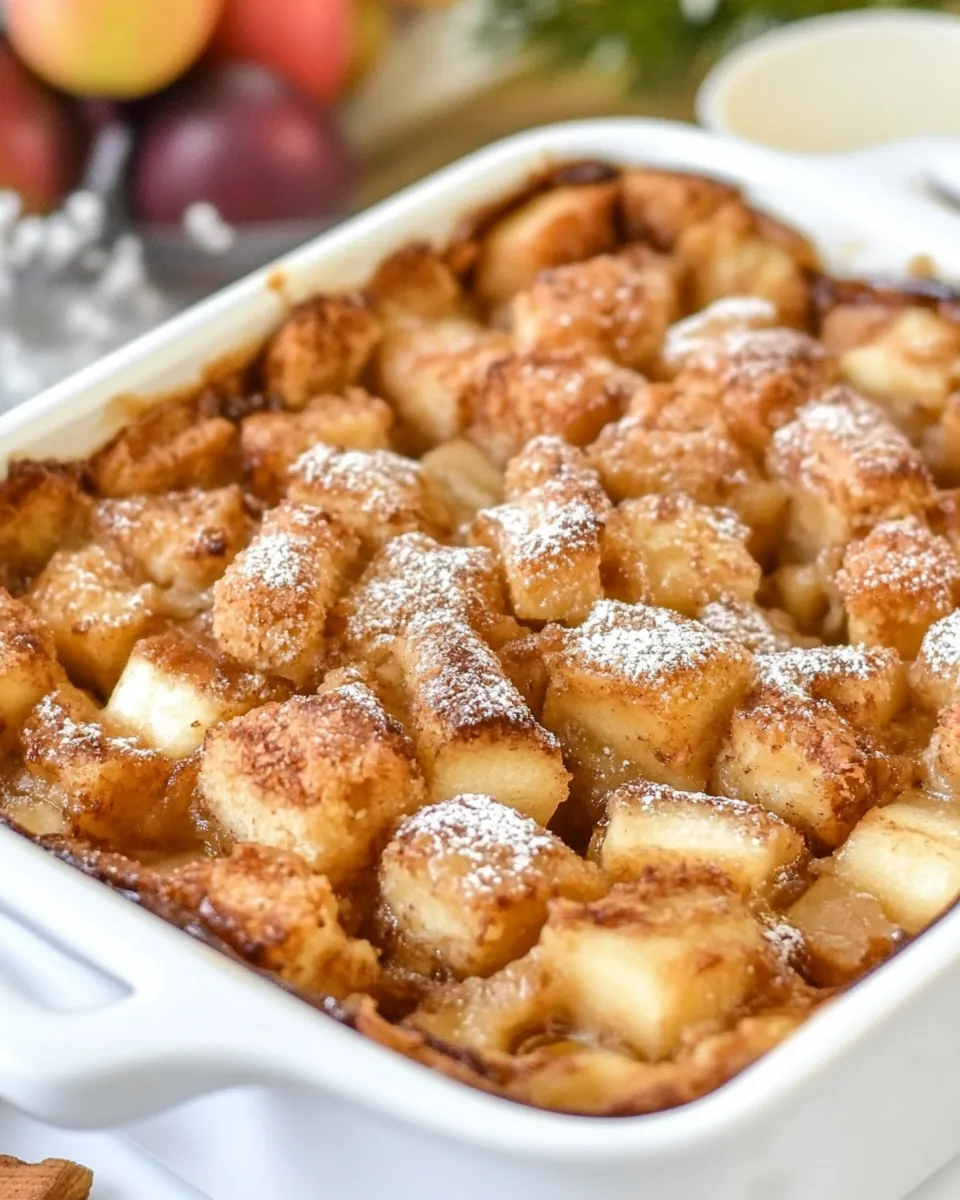 Apple Fritter Breakfast Casserole