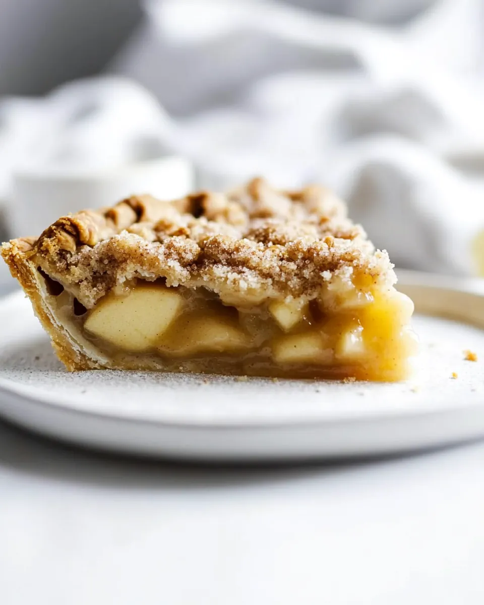 Apple Streusel Pie