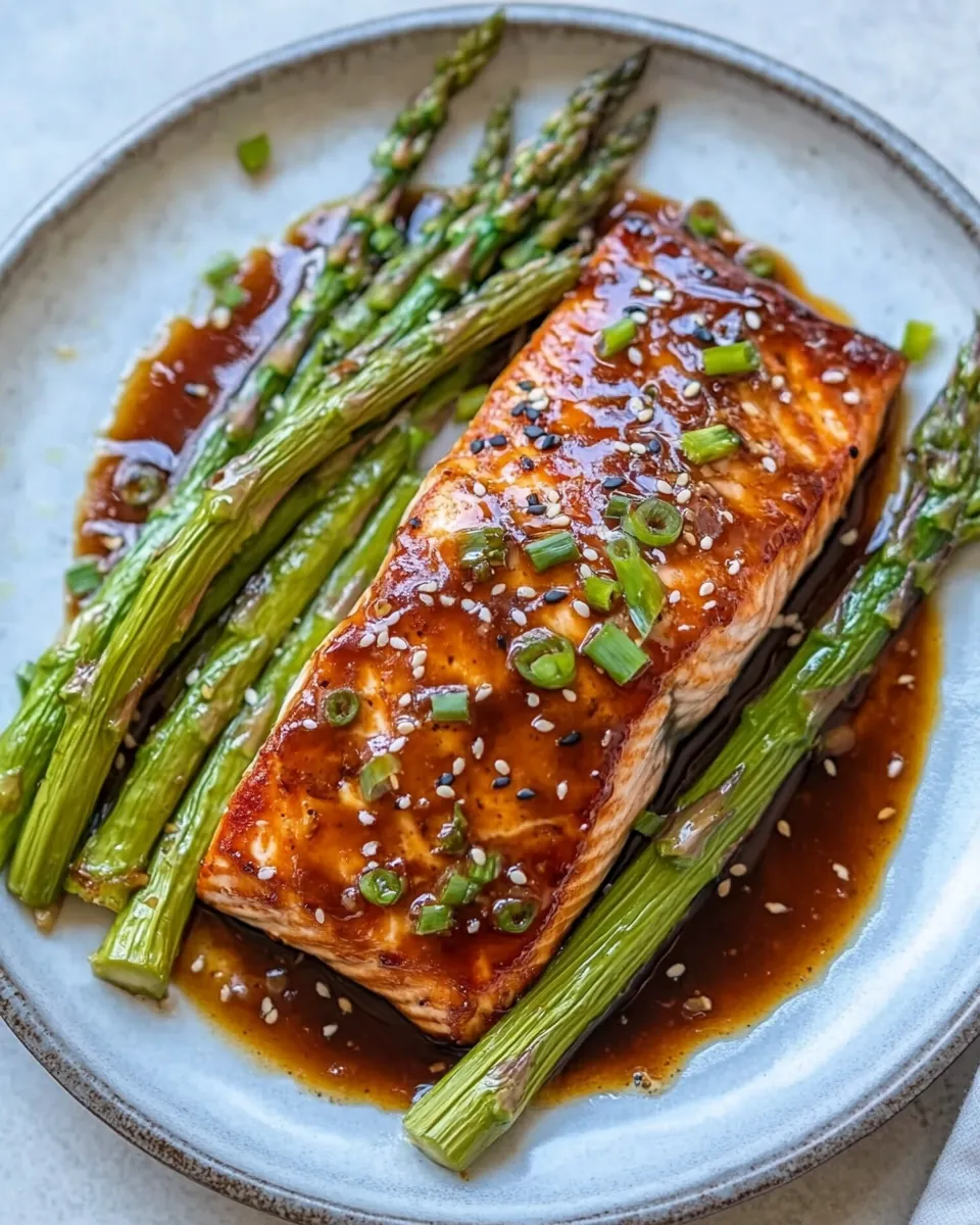 Asian Baked Salmon Asparagus