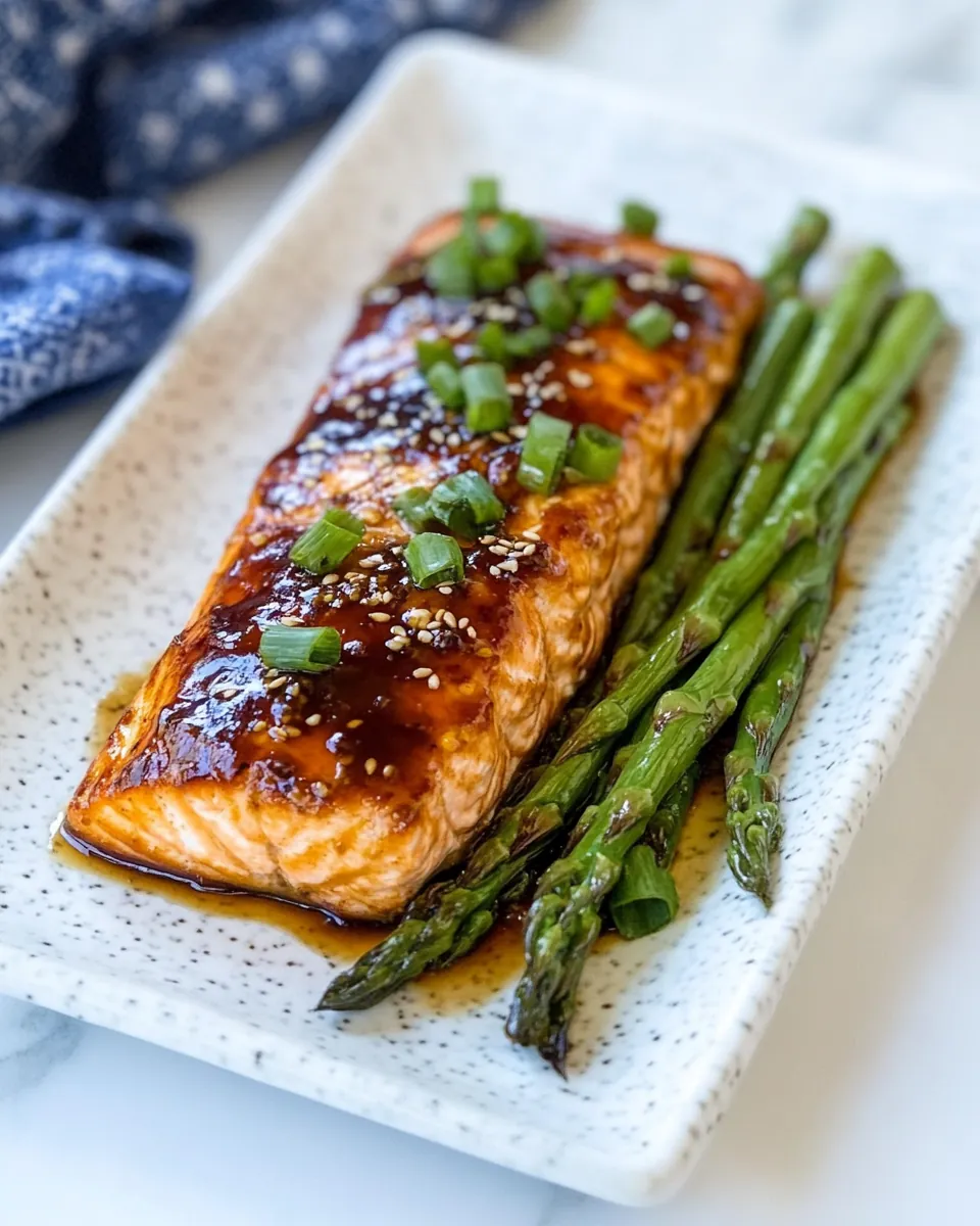 Asian Baked Salmon Asparagus