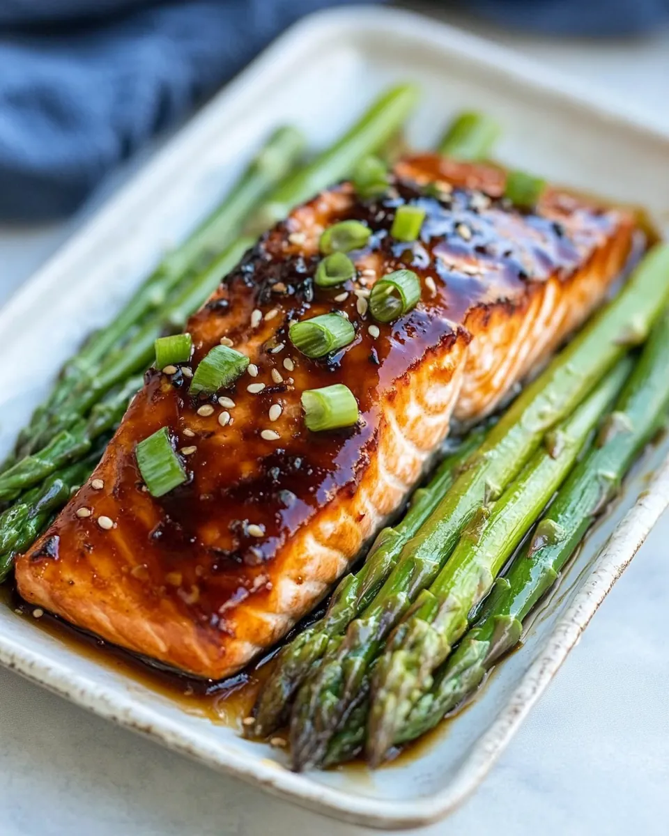 Asian Baked Salmon Asparagus
