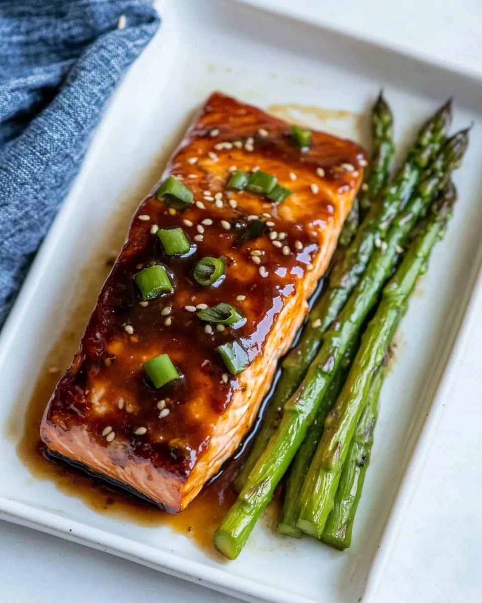 Asian Baked Salmon Asparagus