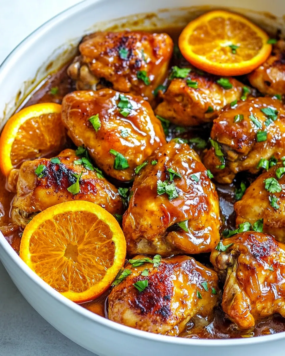 Asian Glazed Orange Chicken