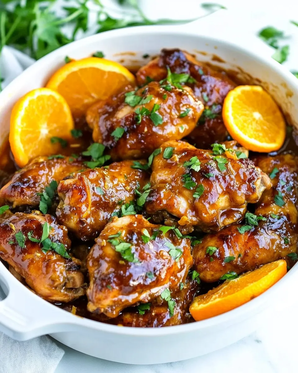 Asian Glazed Orange Chicken