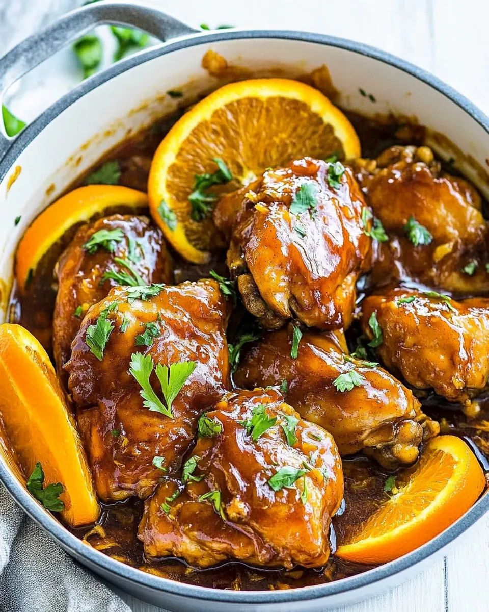 Asian Glazed Orange Chicken