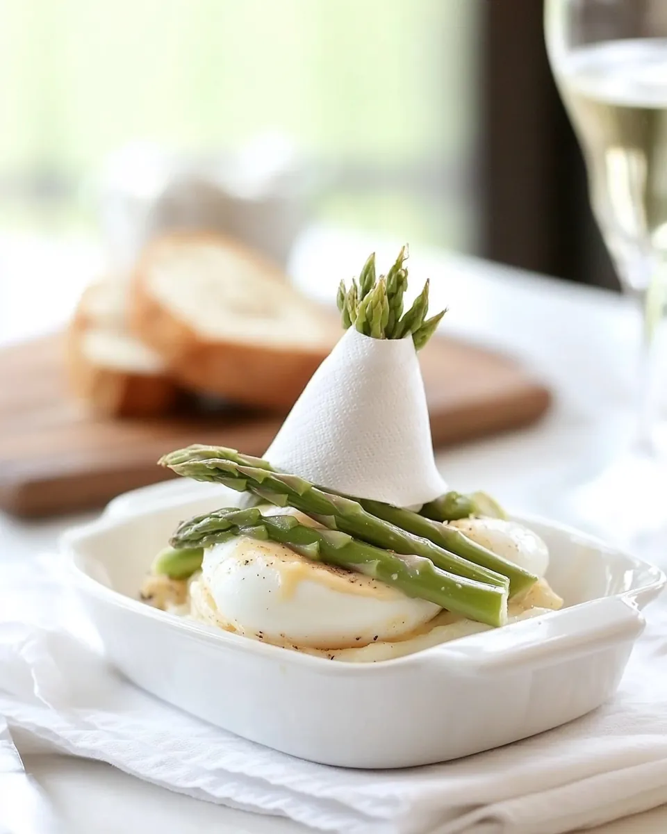 Asparagus Topped Eggs