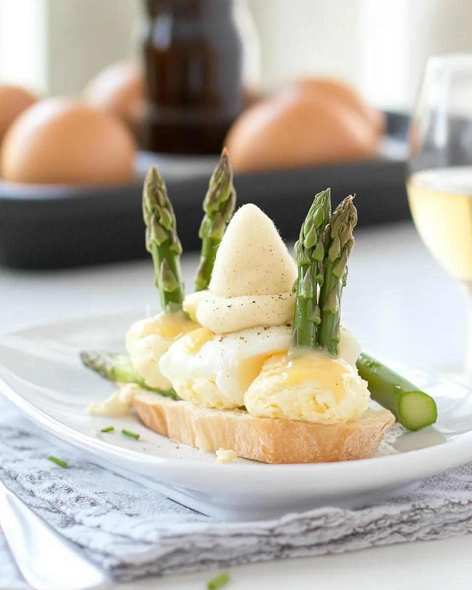 Asparagus Topped Eggs