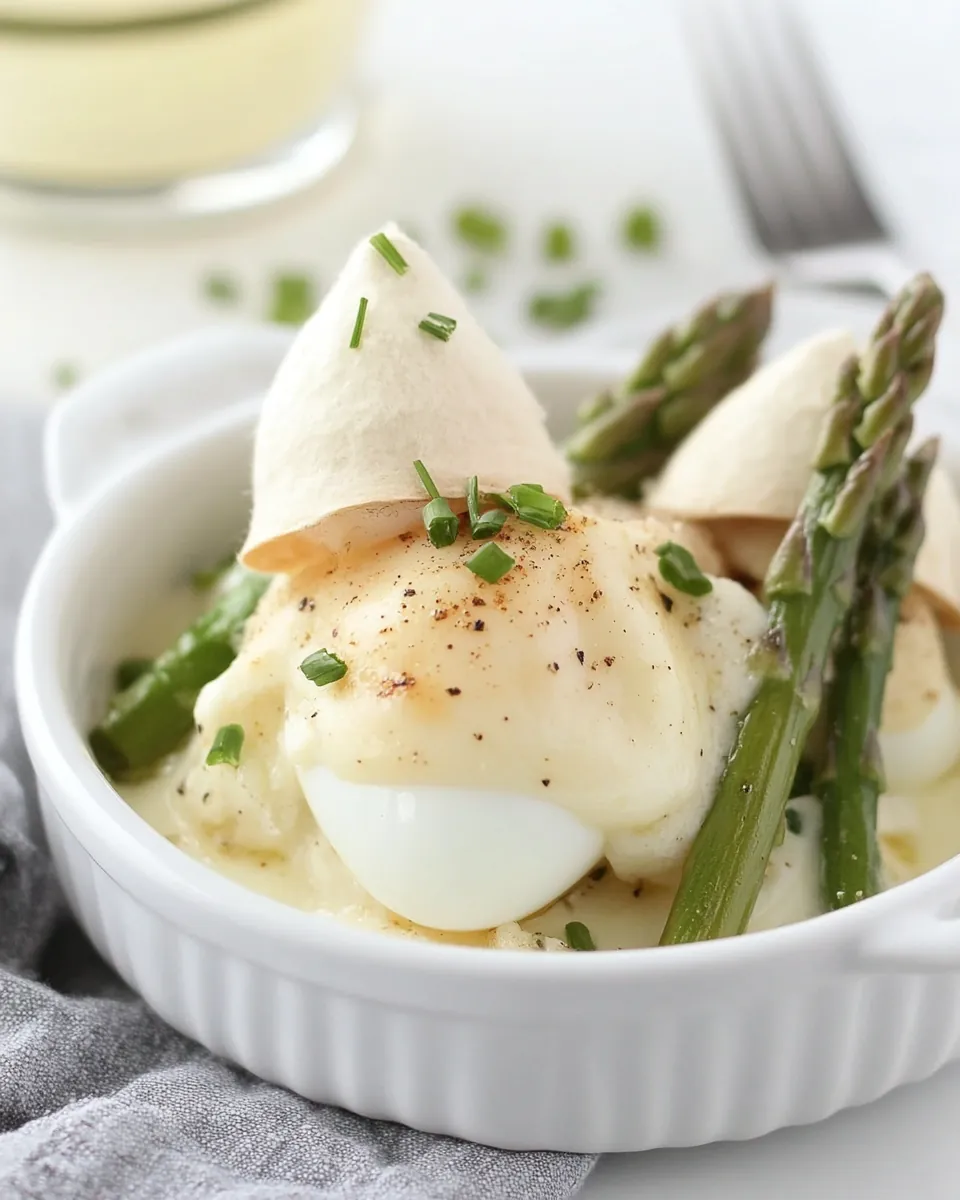 Asparagus Topped Eggs
