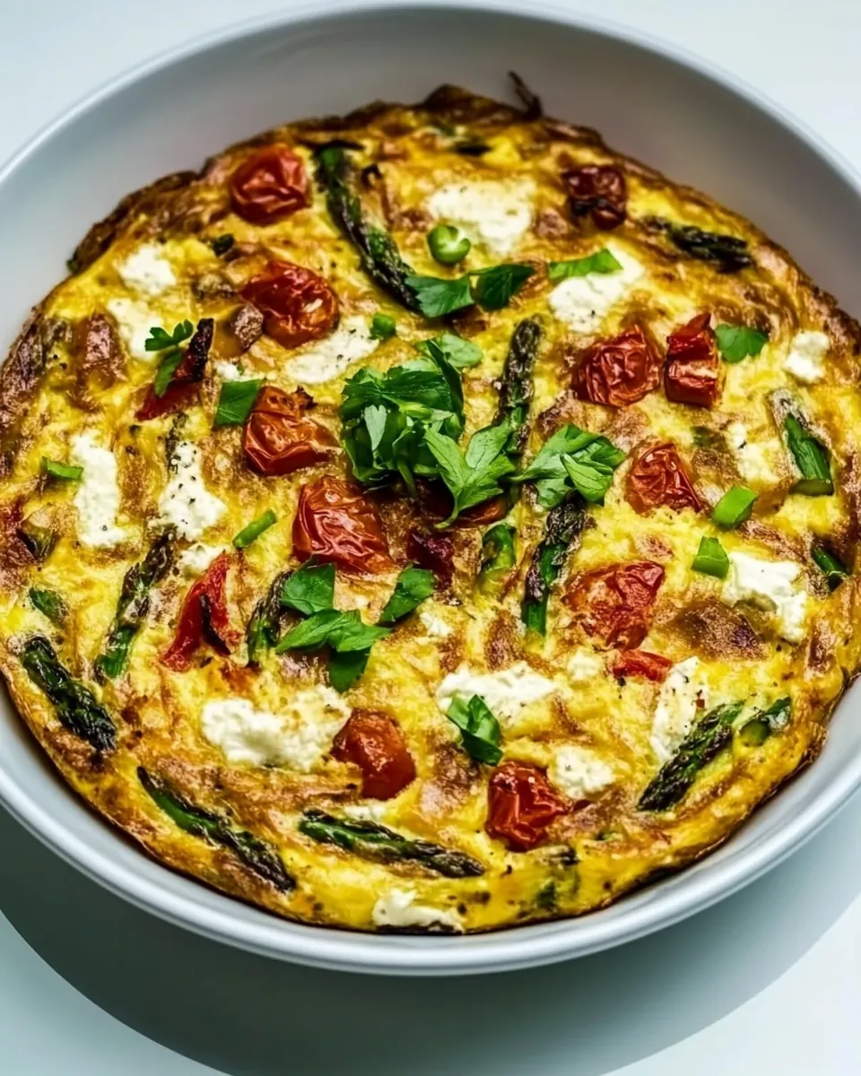 Asparagus and Tomato Frittata