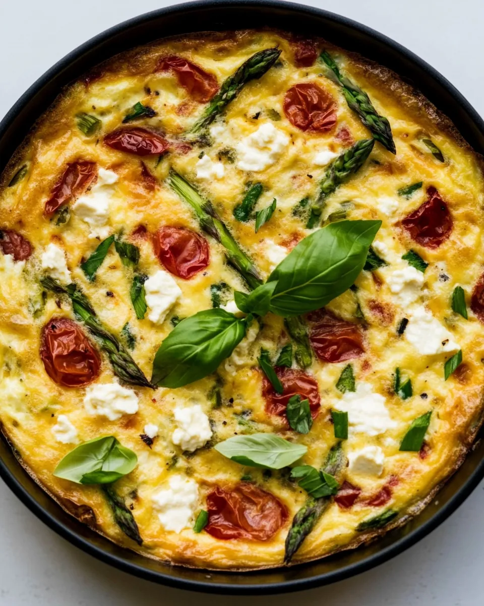 Asparagus and Tomato Frittata