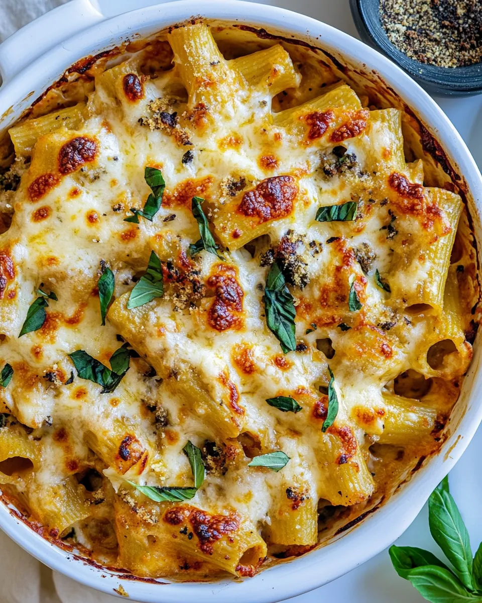 Baked 4 Cheese Butternut Squash Rigatoni