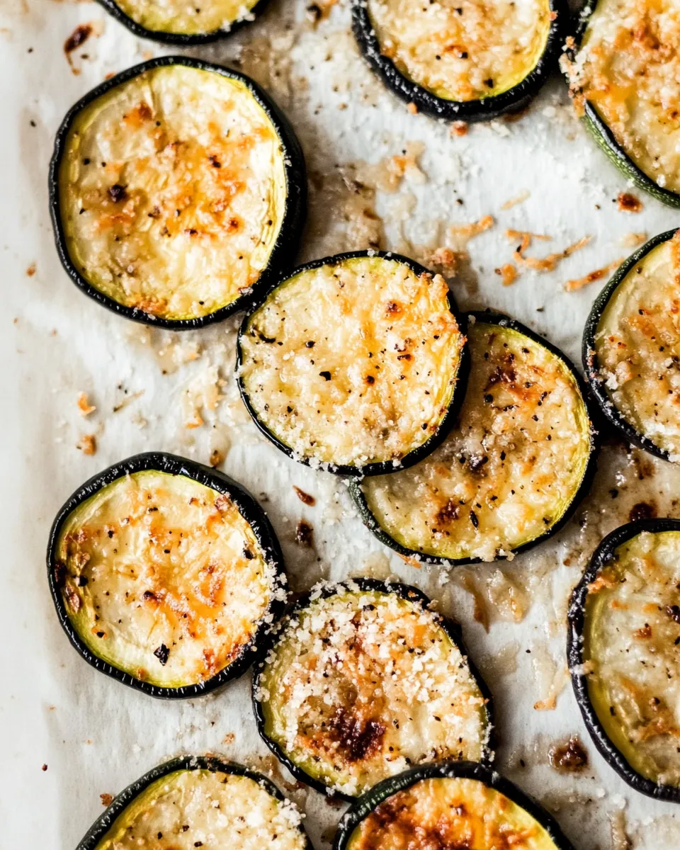Baked Balsamic Parmesan Zucchini