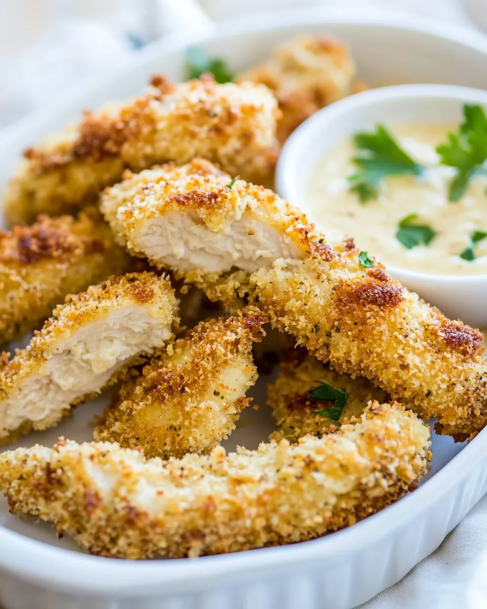 Baked Breaded Chicken Strips