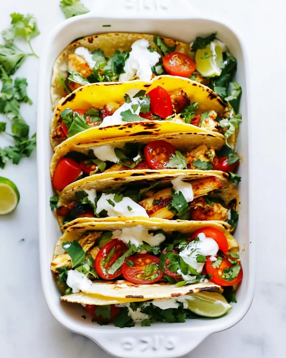 Baked Chicken Tacos