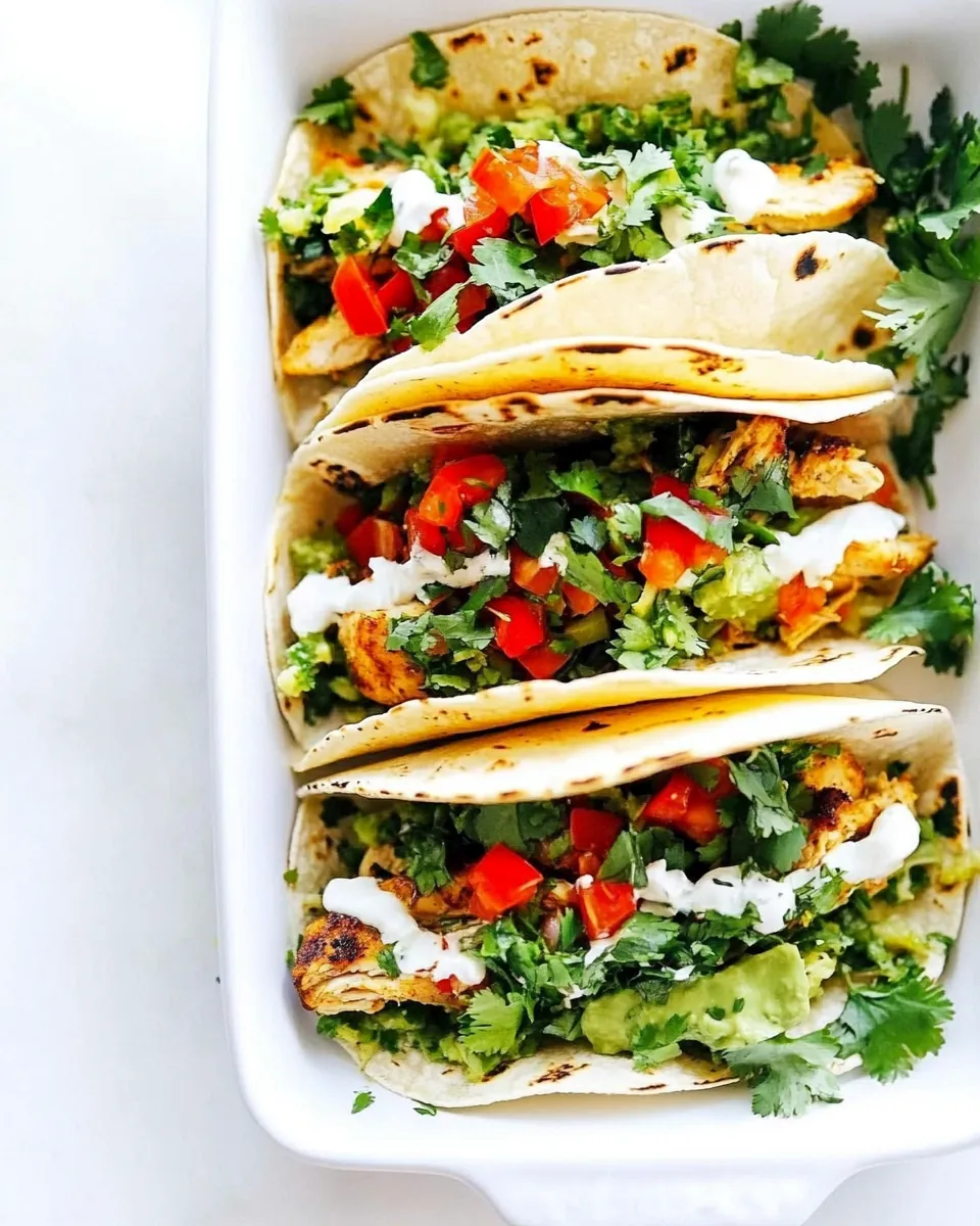 Baked Chicken Tacos