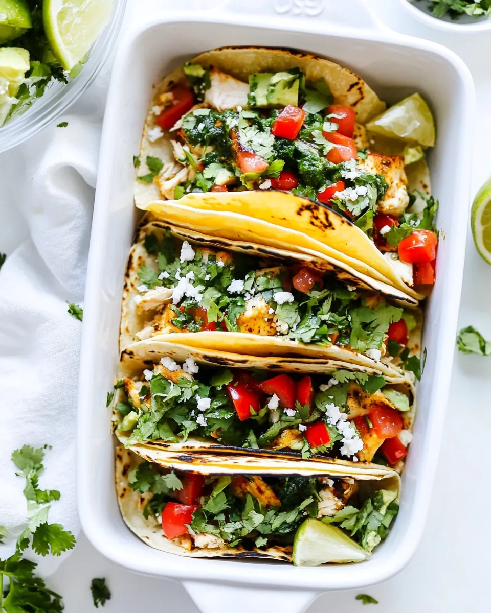 Baked Chicken Tacos