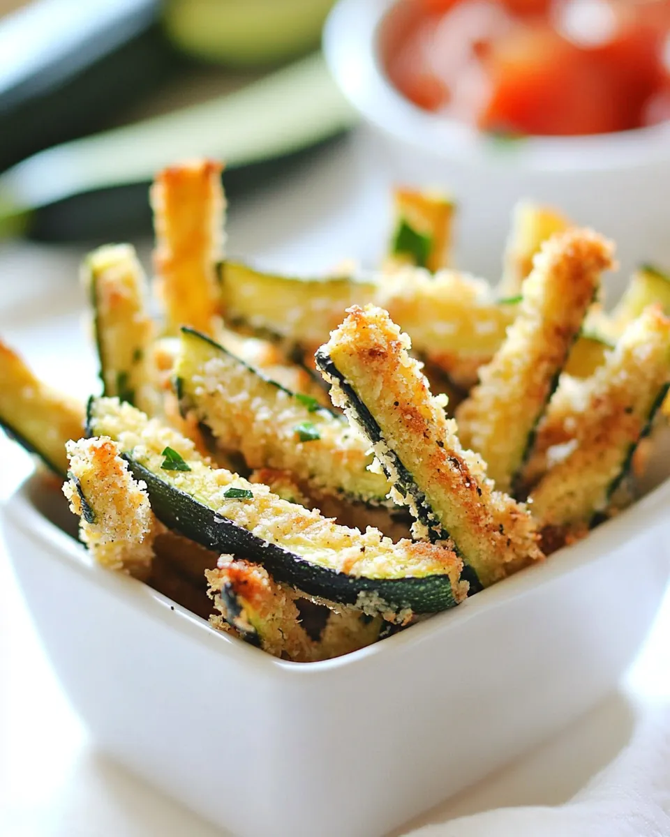 Baked Parmesan Zucchini Fries