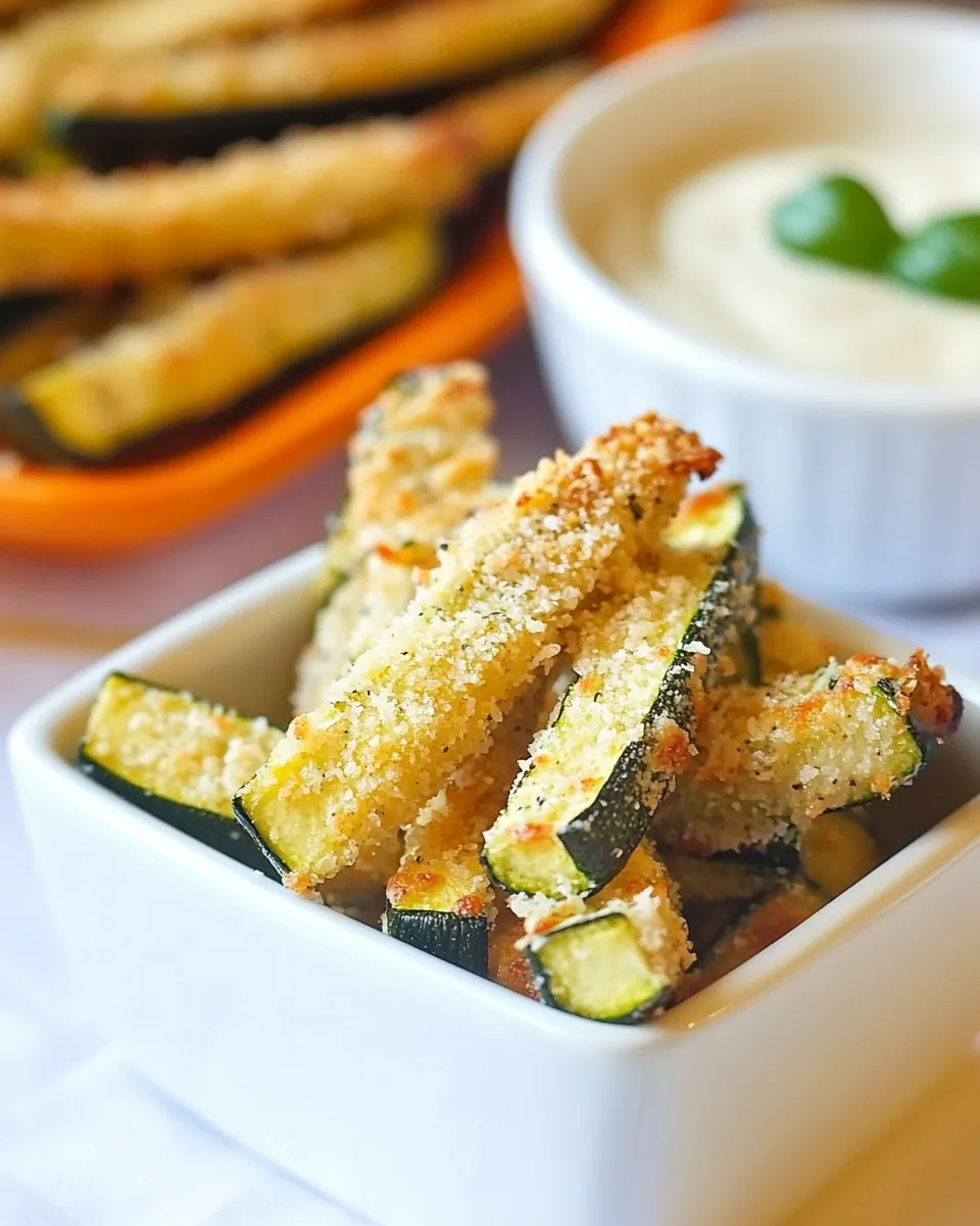 Baked Parmesan Zucchini Fries