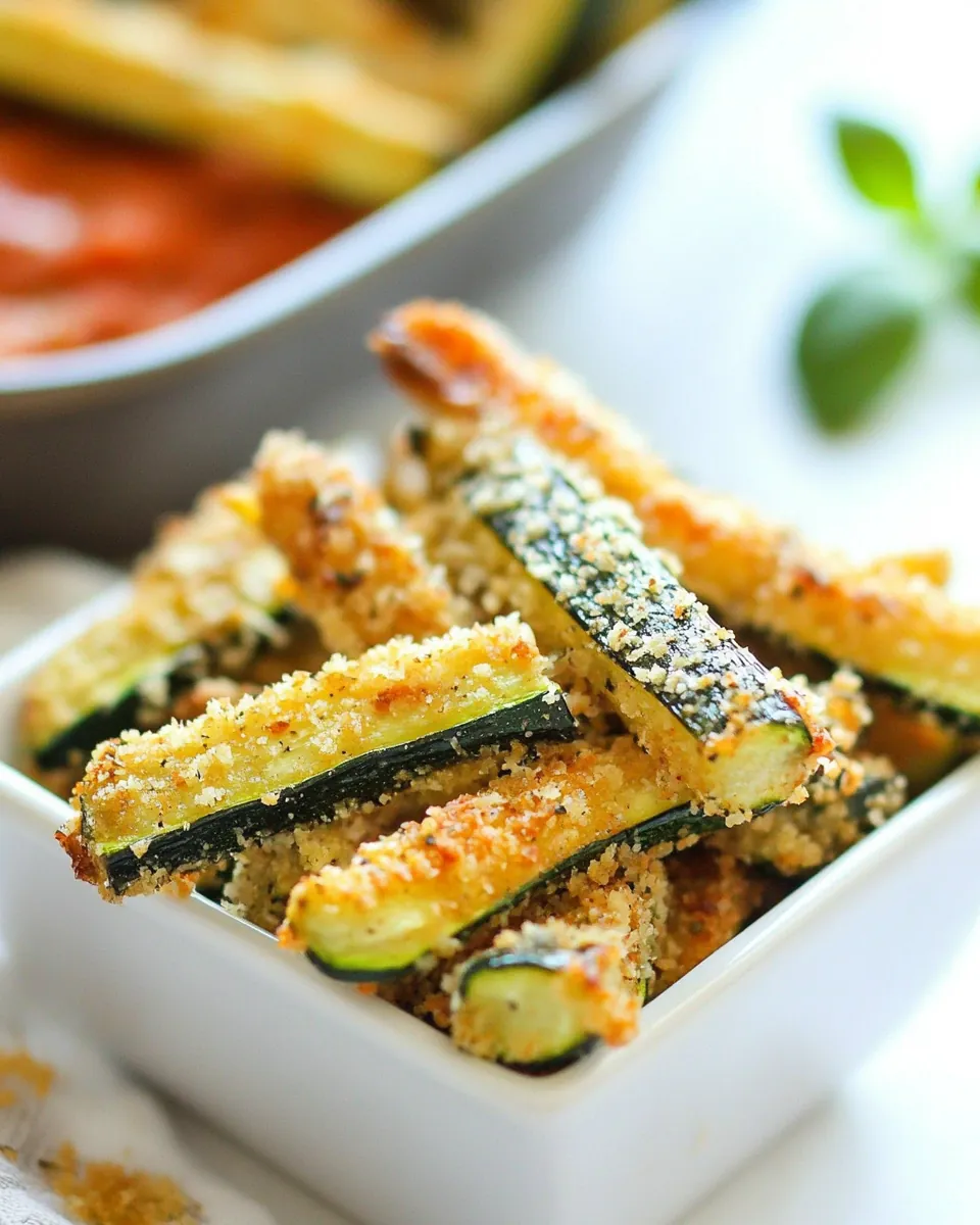 Baked Parmesan Zucchini Fries