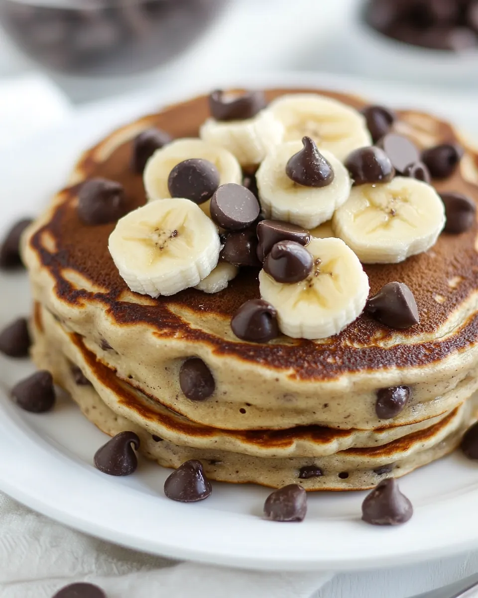 Banana Chocolate Chip Pancakes