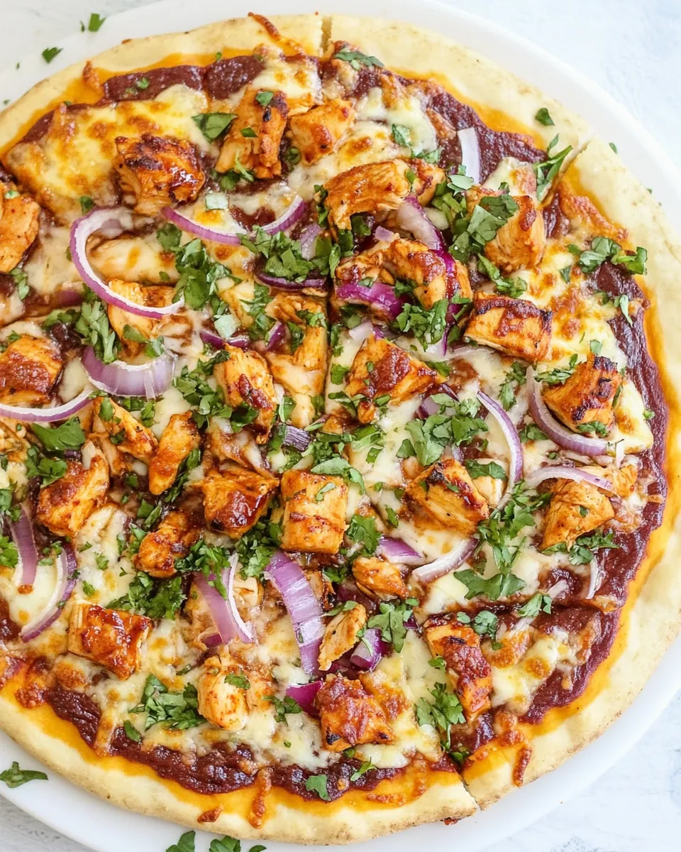Barbecued Chicken Pizza