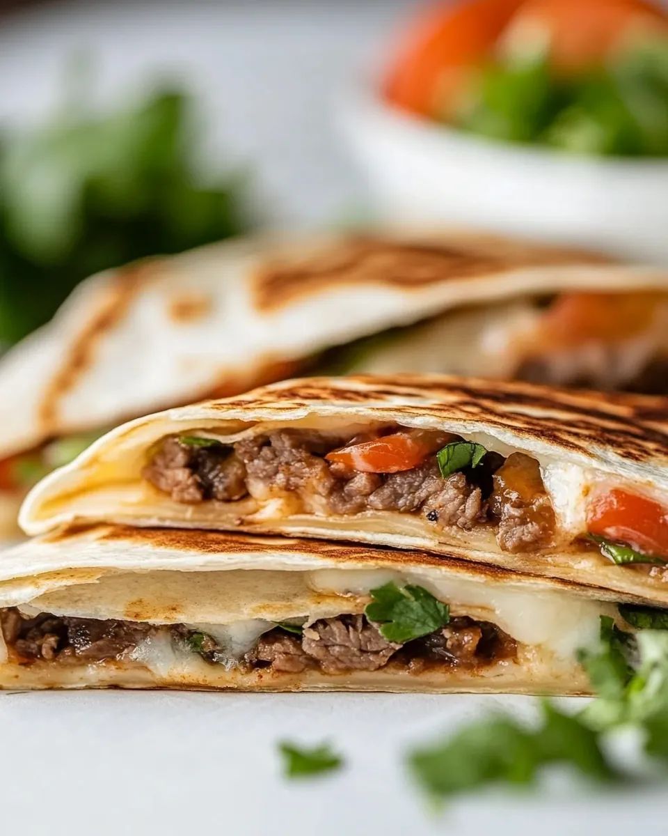 Beef Folded Tortillas Quesadilla Hack