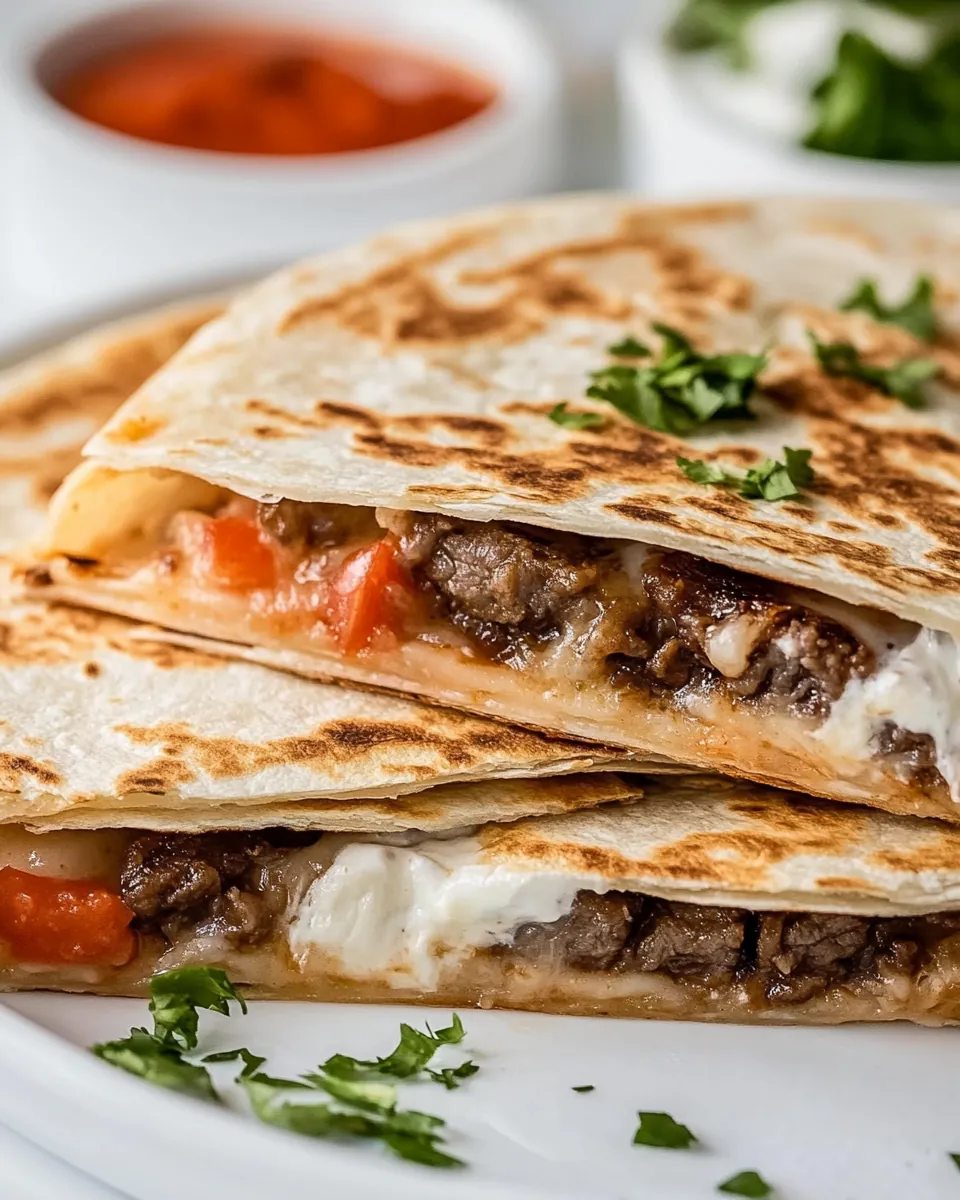Beef Folded Tortillas Quesadilla Hack
