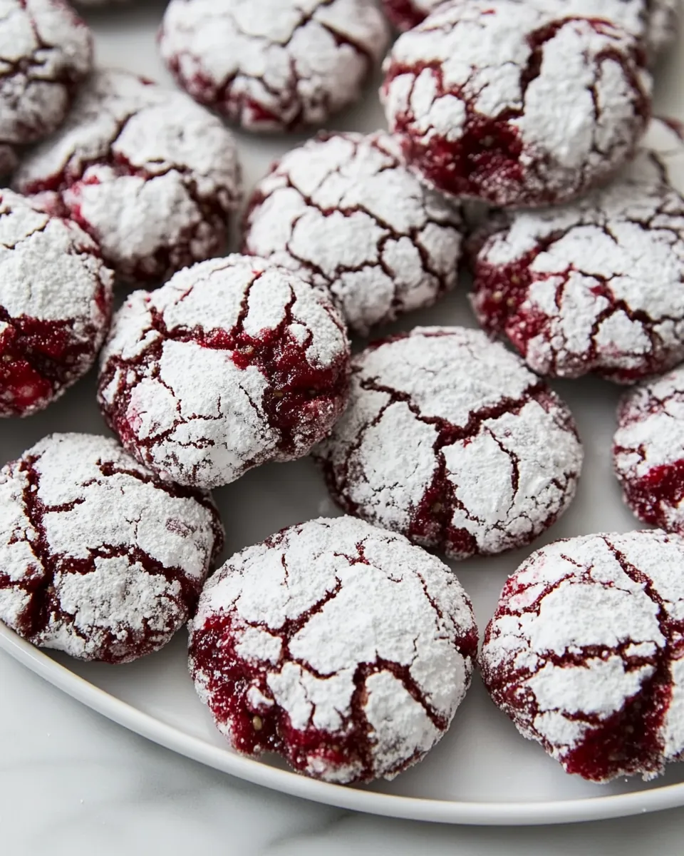 Berry Crinkle Cookies