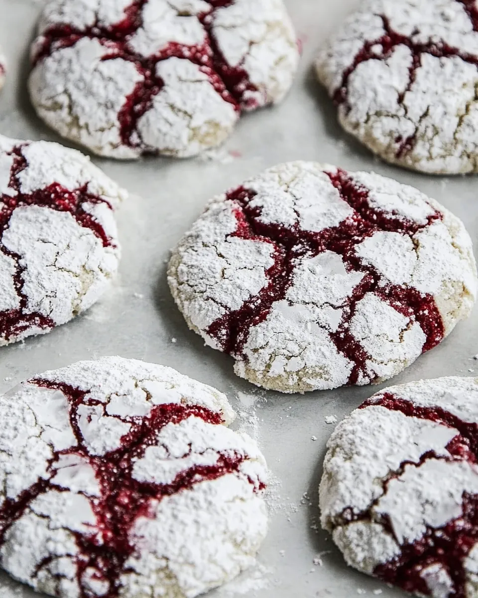 Berry Crinkle Cookies