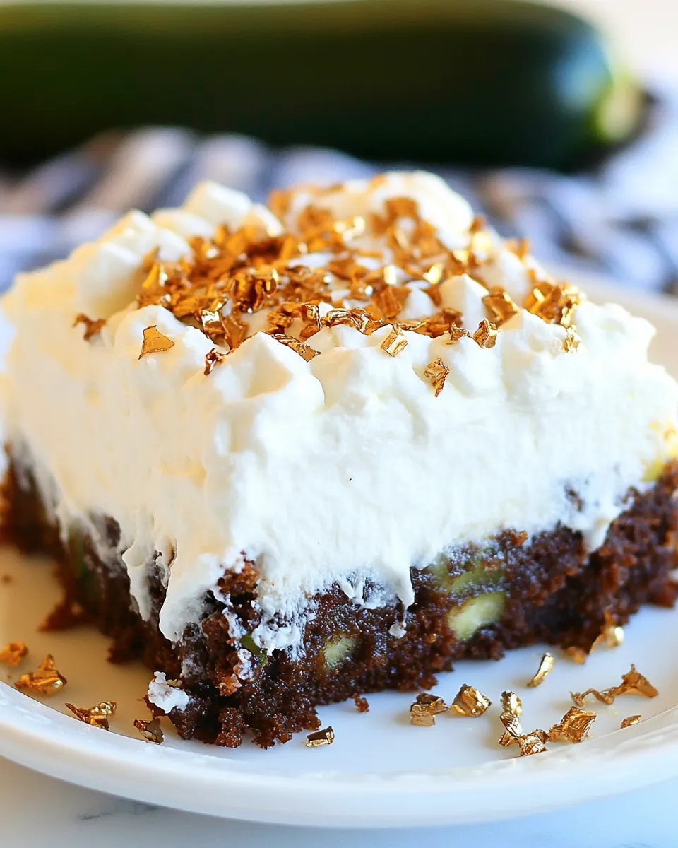Zucchini Poke Cake