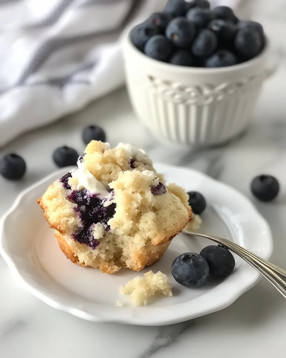 Blueberry Cream Cheese Muffins