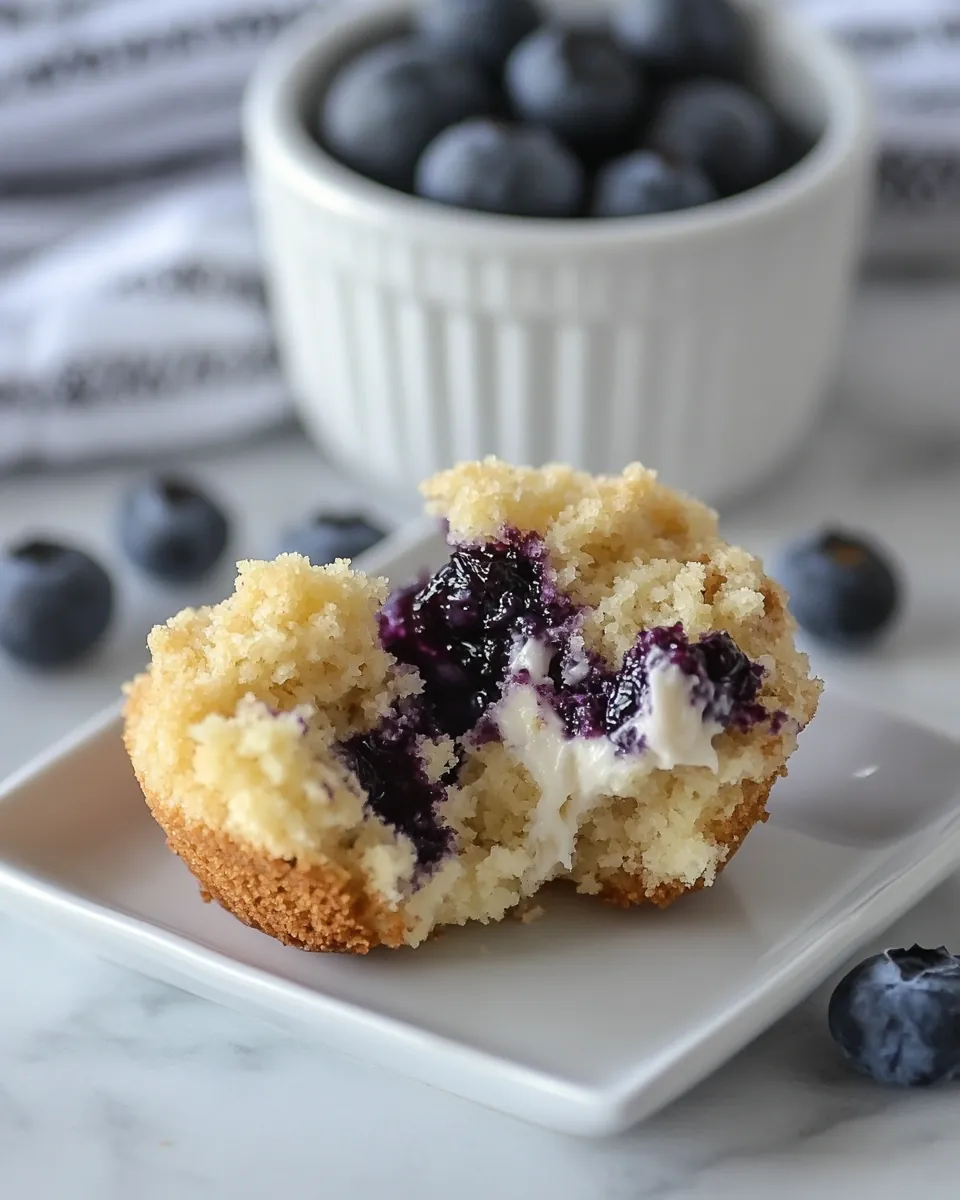 Blueberry Cream Cheese Muffins