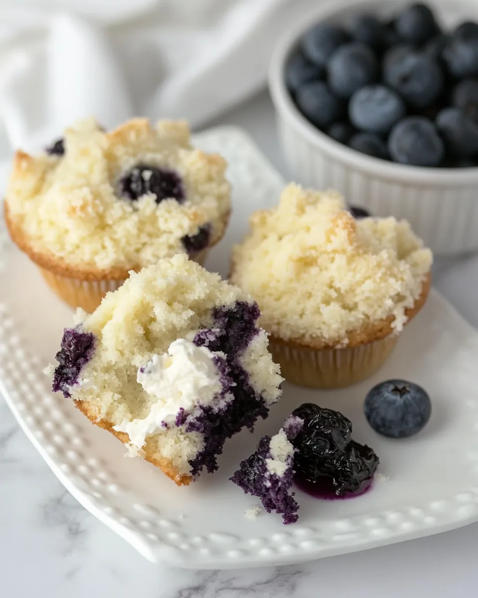 Blueberry Cream Cheese Muffins