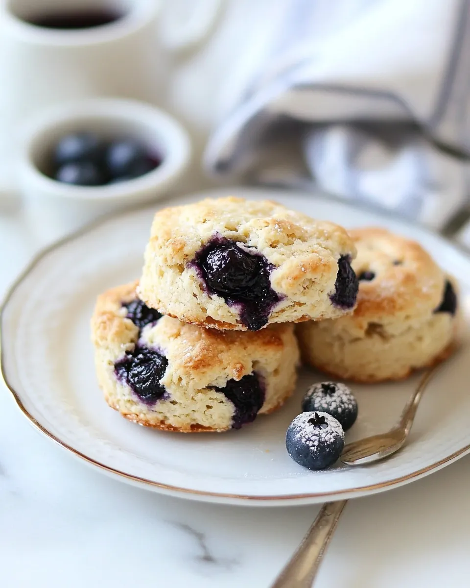 Blueberry Goat Milk Scones