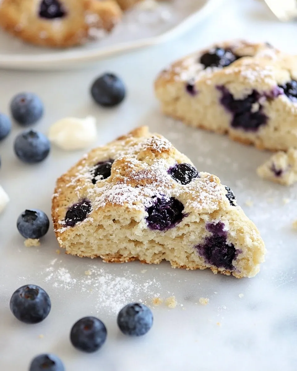 Blueberry Goat Milk Scones