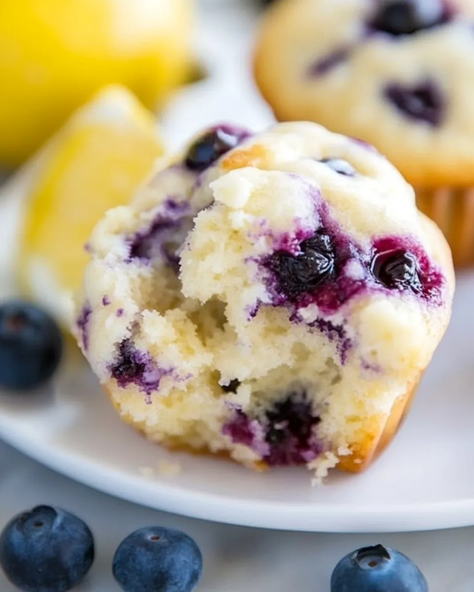 Blueberry Lemon Cream Cheese Muffins