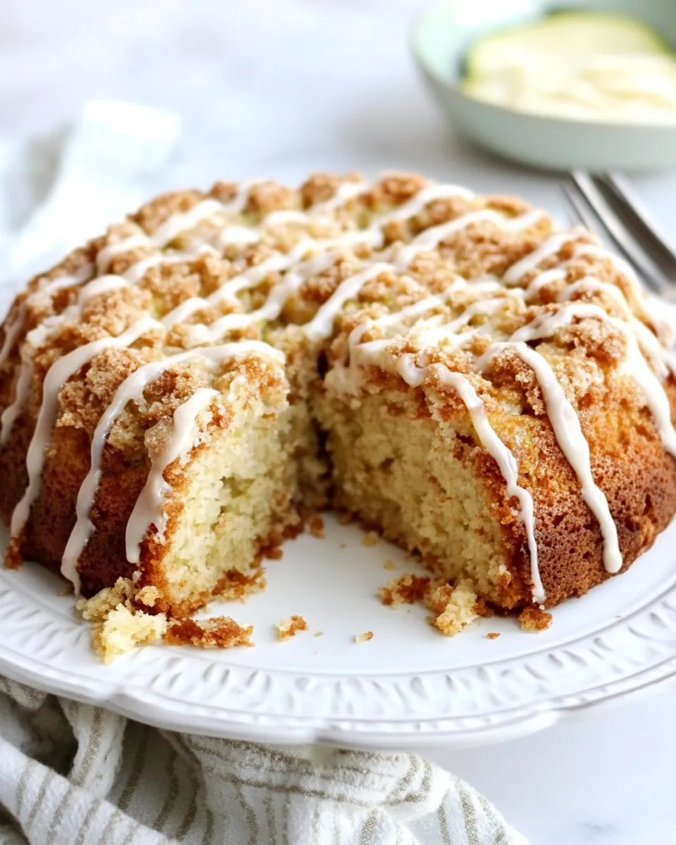 Brown Butter Zucchini Coffee Cake